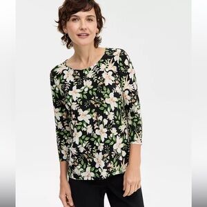 JM Collection Floral Print Women's Top size XL